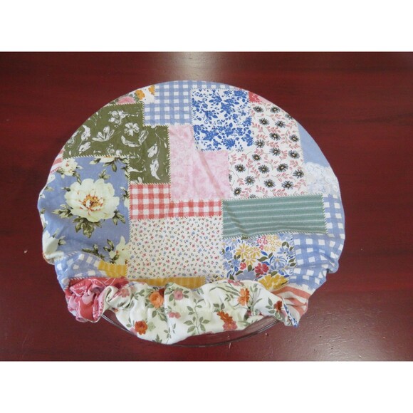 Kitchenaid Bowl Cover, Reversible Boho Patchwork and Floral Mixer Cover - Picture 3 of 5